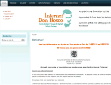 Tablet Screenshot of internatdonbosco-remouchamps.be